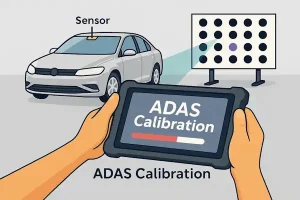 Equipment used for ADAS windshield camera calibration